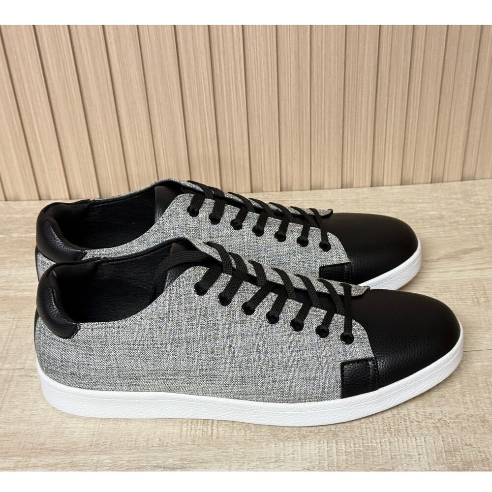 Faranzi Fernando Men's Plain Toe Lace Up Shoes in Black Size 13 D
